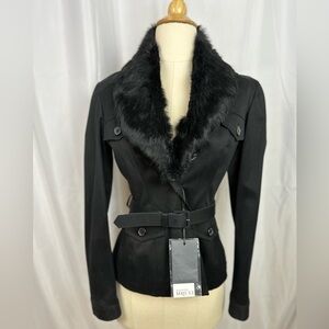 NWT Alexander McQueen Jacket with Rabbit Fur Trim